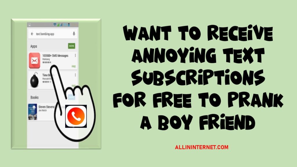 Want to Receive Annoying Text Subscriptions For Free To Prank a Boy Friend